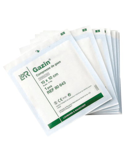 Lot de 10 compresses