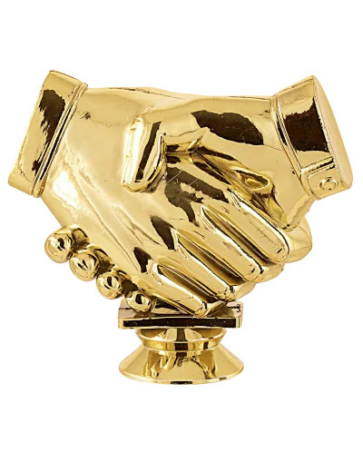 Sujet plastique or fair play h.11cm