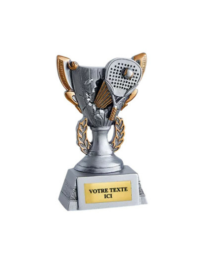 Trophee resine discip padel h 11cm
