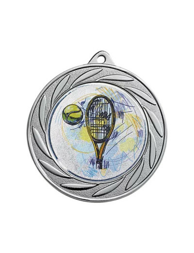 Medaille porte-centre fer argent d 70mm