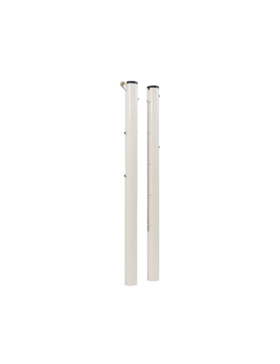 Paire de poteaux tennis acier ronds 90 mm