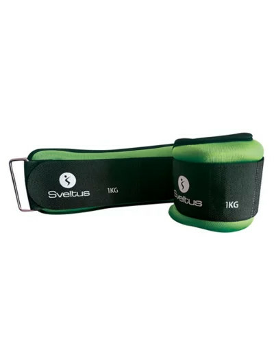 Lot de 2 bracelets lestés lycra® 1 kg