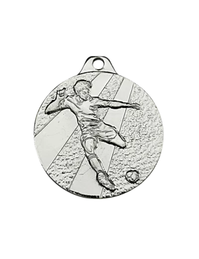 Medaille frappee fer argent football d 32mm