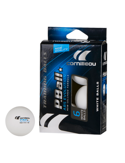 Lot de 6 balles de tennis de table evo 1