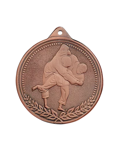 Medaille frappee fer judo 70mm