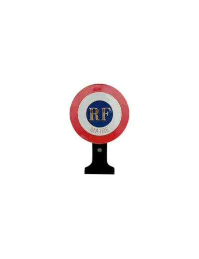 Cocarde auto/voiture-maire