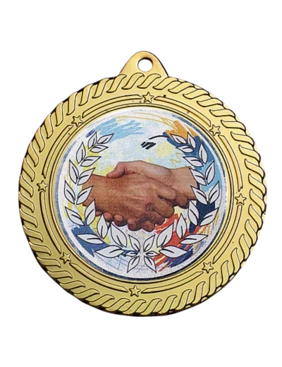 Medaille fer diam70mm or