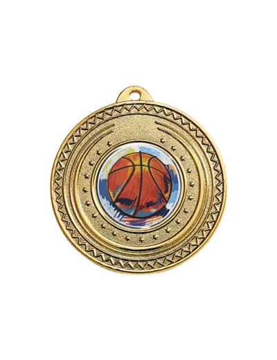 Medaille porte-centre fer or 50mm