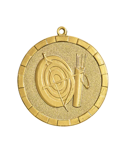 Medaille frappee fer tir arc 50mm