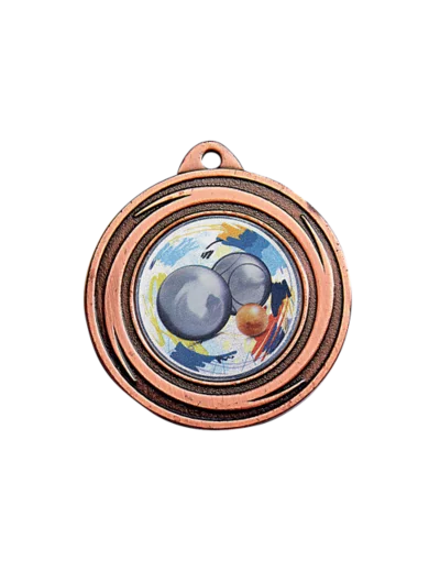 Medaille porte-centre fer bronze d 40 mm