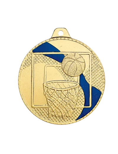 Medaille frappee fer basket 50mm