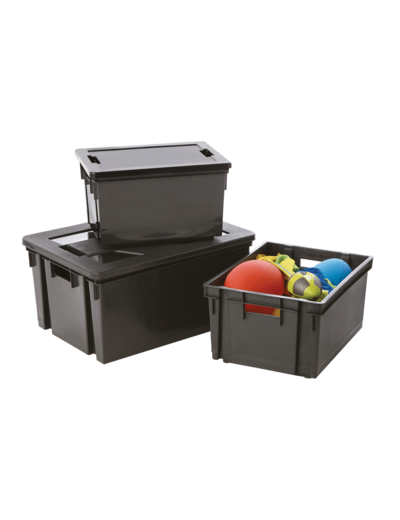 Bac de rangement 50 l avec couvercle