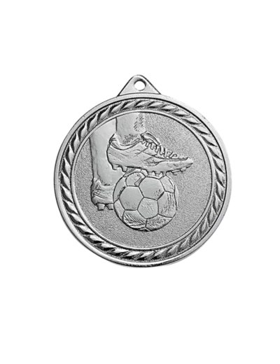 Medaille frappee argent football 50mm