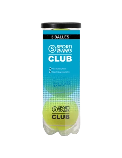 Tube de 3 balles de tennis