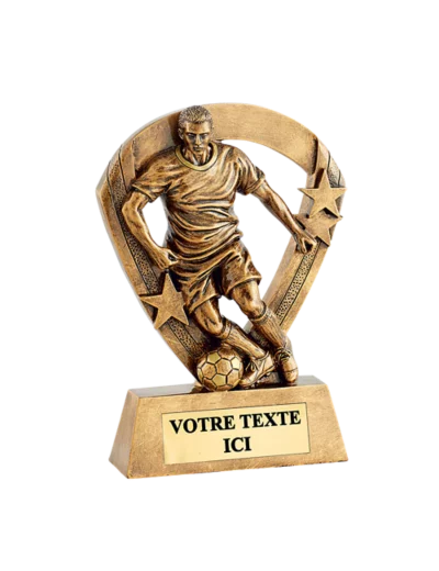 Trophee resine eco joueur foot h.13cm