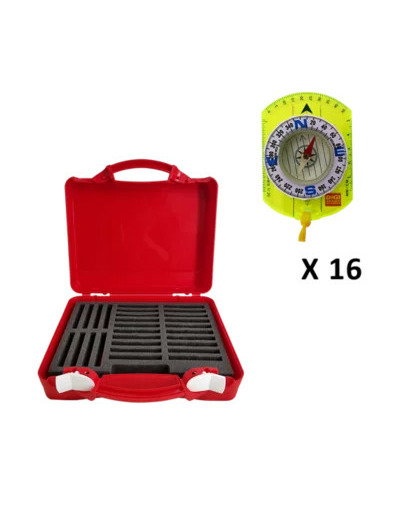 Coffret scolaire 16 boussoles sco