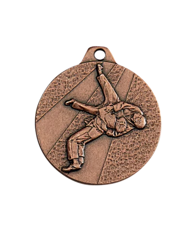Medaille frappee fer bronze judo d 32 mm