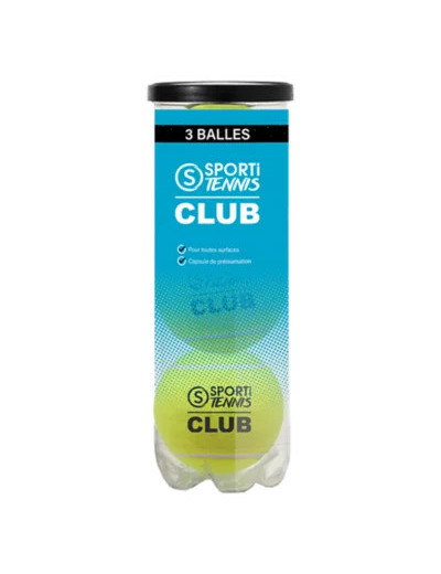 Tube de 3 balles de tennis
