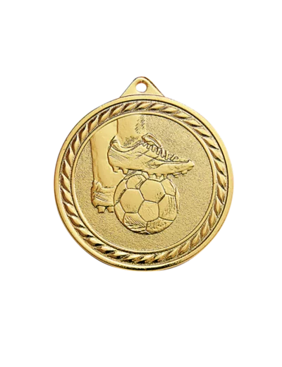 Medaille frappee or football 50mm
