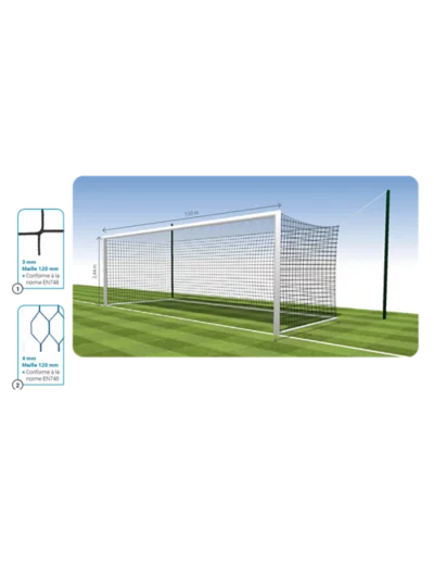 Filet football 4 mm - maille 120 -