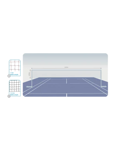 Filet de badminton - pe 05 mm