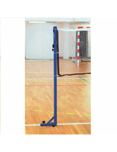 Paire de poteaux badminton compétition à fixer