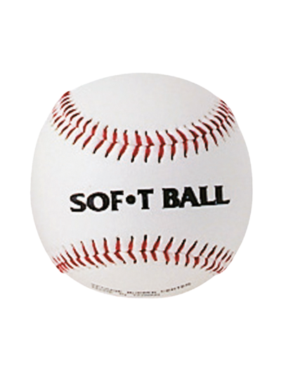 Balle baseball 12" - avec coeur mousse