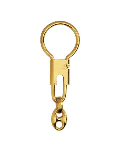 Chainette or avec crochet