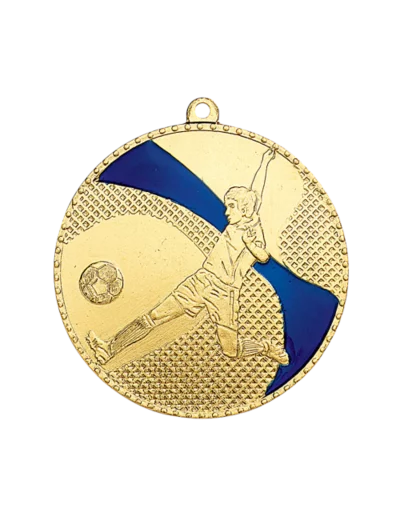Medaille frappee fer foot 50mm