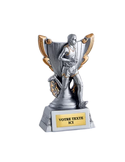 Trophee resine discip running h 11cm