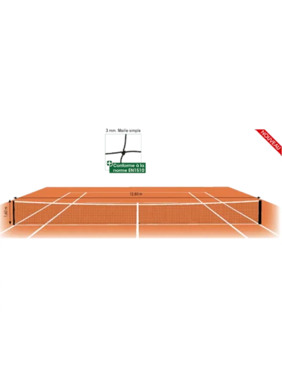 Filet tennis - dia. 4 mm - maille 4