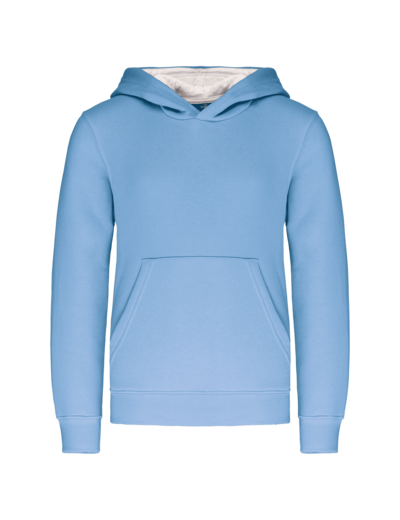 Sweatshirt capuche contrastée junior