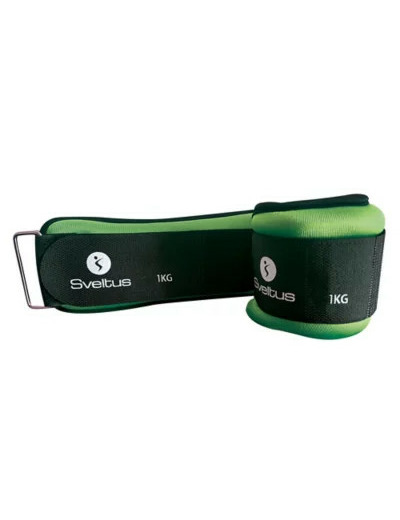 Lot de 2 bracelets lestés lycra® 1 kg