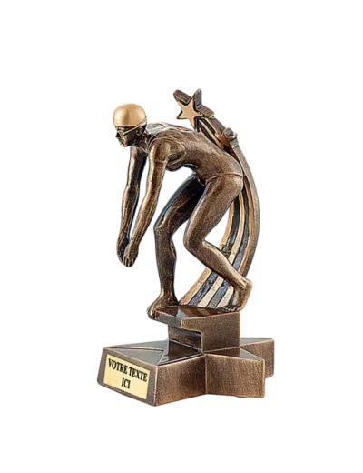 Trophee resine natation femme h. 20 cm