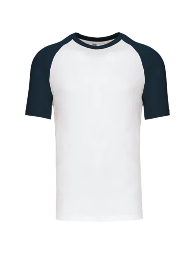 T-shirt bicolore manches courtes