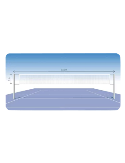 Filet volleyball- pe 2 mm - cordeau