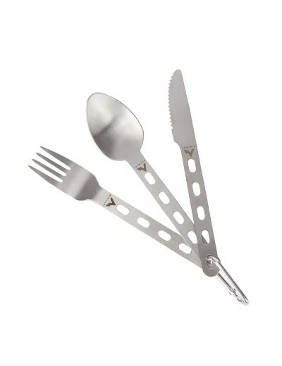 Lot de 3 couverts camping