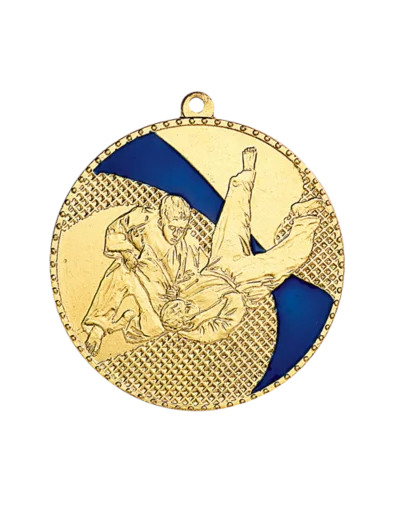 Medaille frappee fer judo 50mm