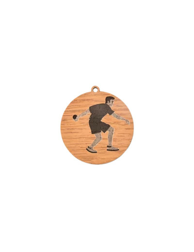 Medaille en bois petanque diametre