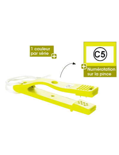 Lot de 10 pinces de contrôle serie c