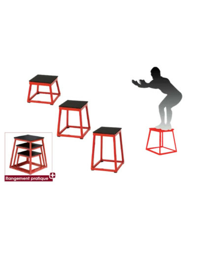 Plateforme de pliometrie - set de 3