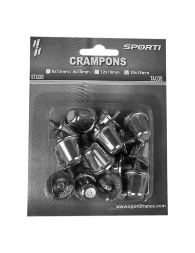 16 crampons rugby 18mm