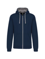 Bleu marine/gris fin