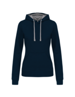 Bleu marine/gris fin