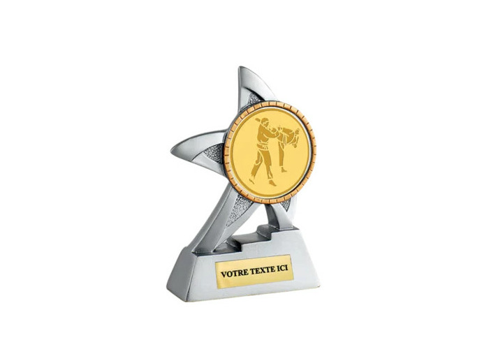 Trophee resine neutre diam 50 13 cm