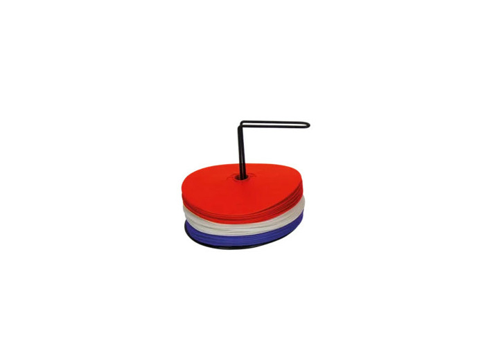 Disques de repérage bleu-blanc-roug