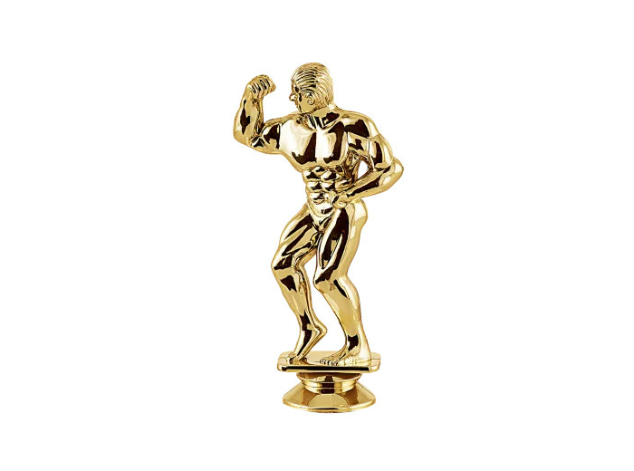 Sujet plastique or body h. 13cm