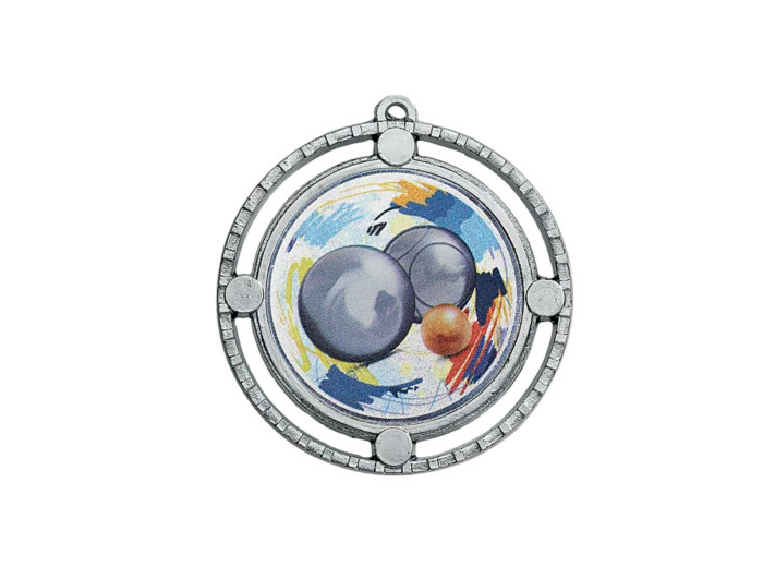 Medaille zamak diam70mm argent