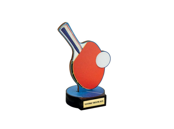 Trophee bois tdt h 20 cm