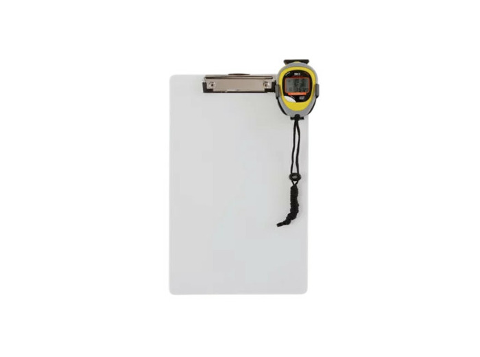 Planchette de chronometrage avec cl
